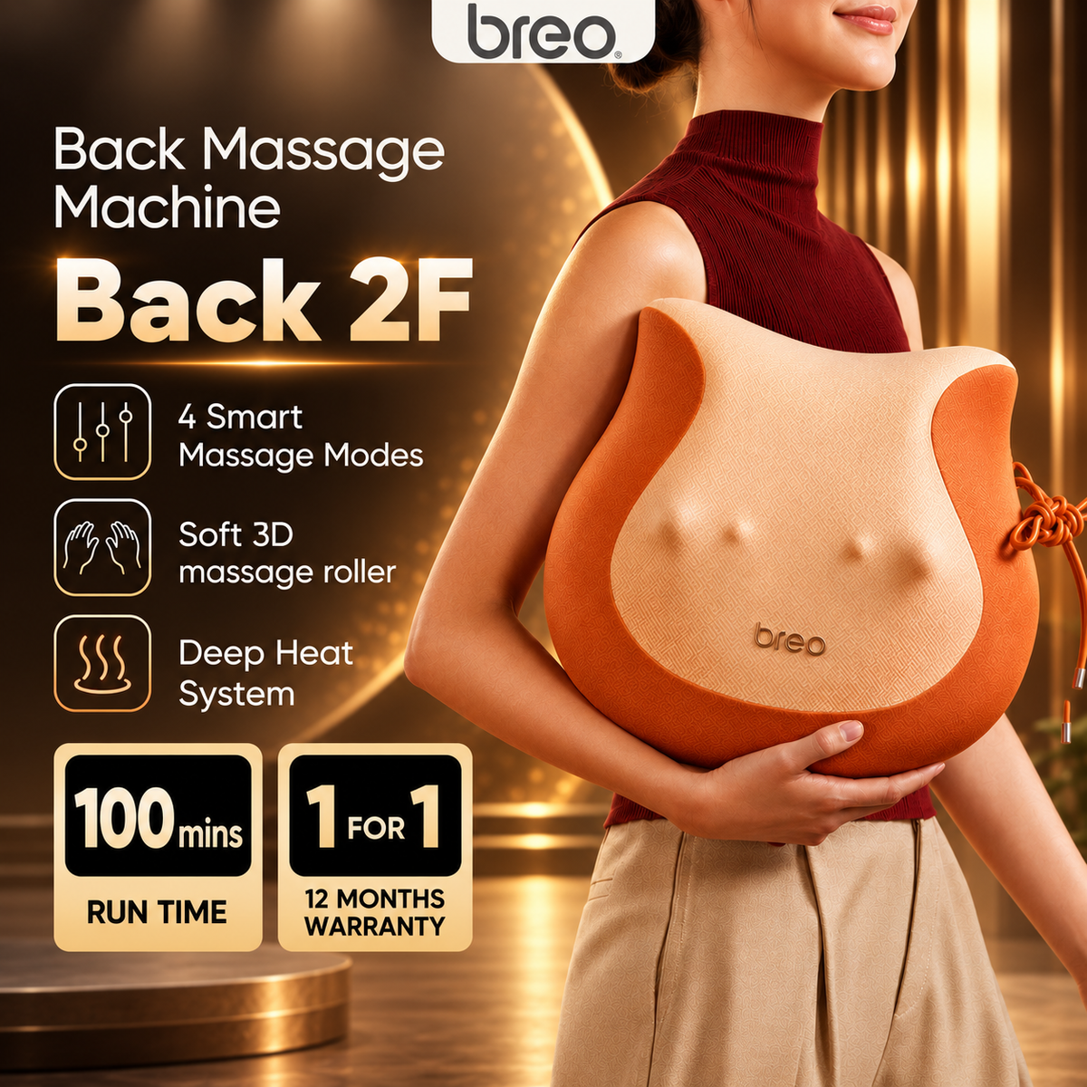 Breo Back 2F Back Massager