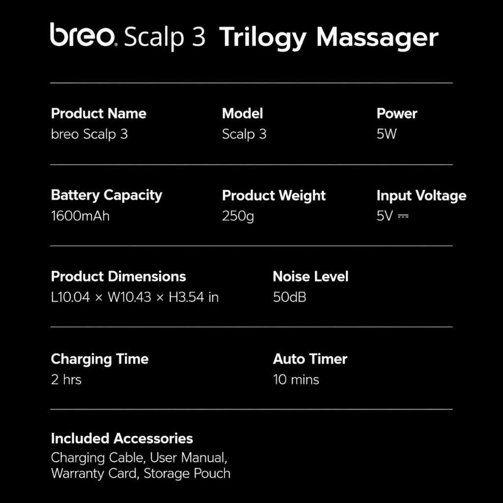 Breo Scalp 3 Electric Scalp Massager