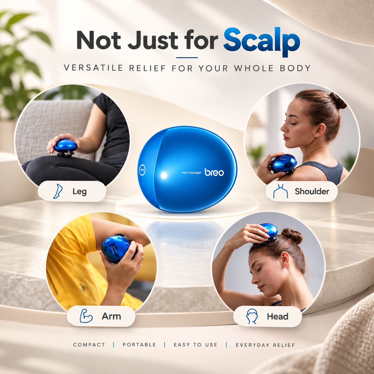 Breo Scalp Mini Electric Scalp Massager