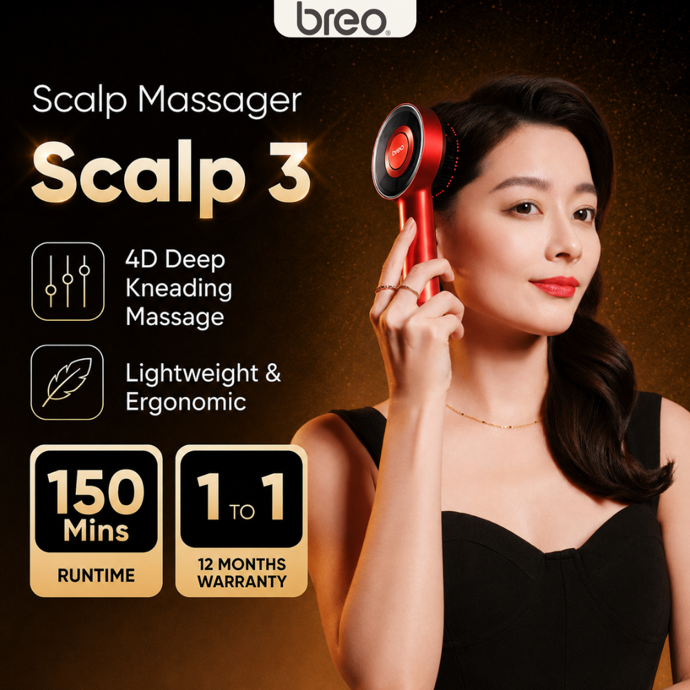 Breo Scalp 3 Electric Scalp Massager with 850nm Red Light