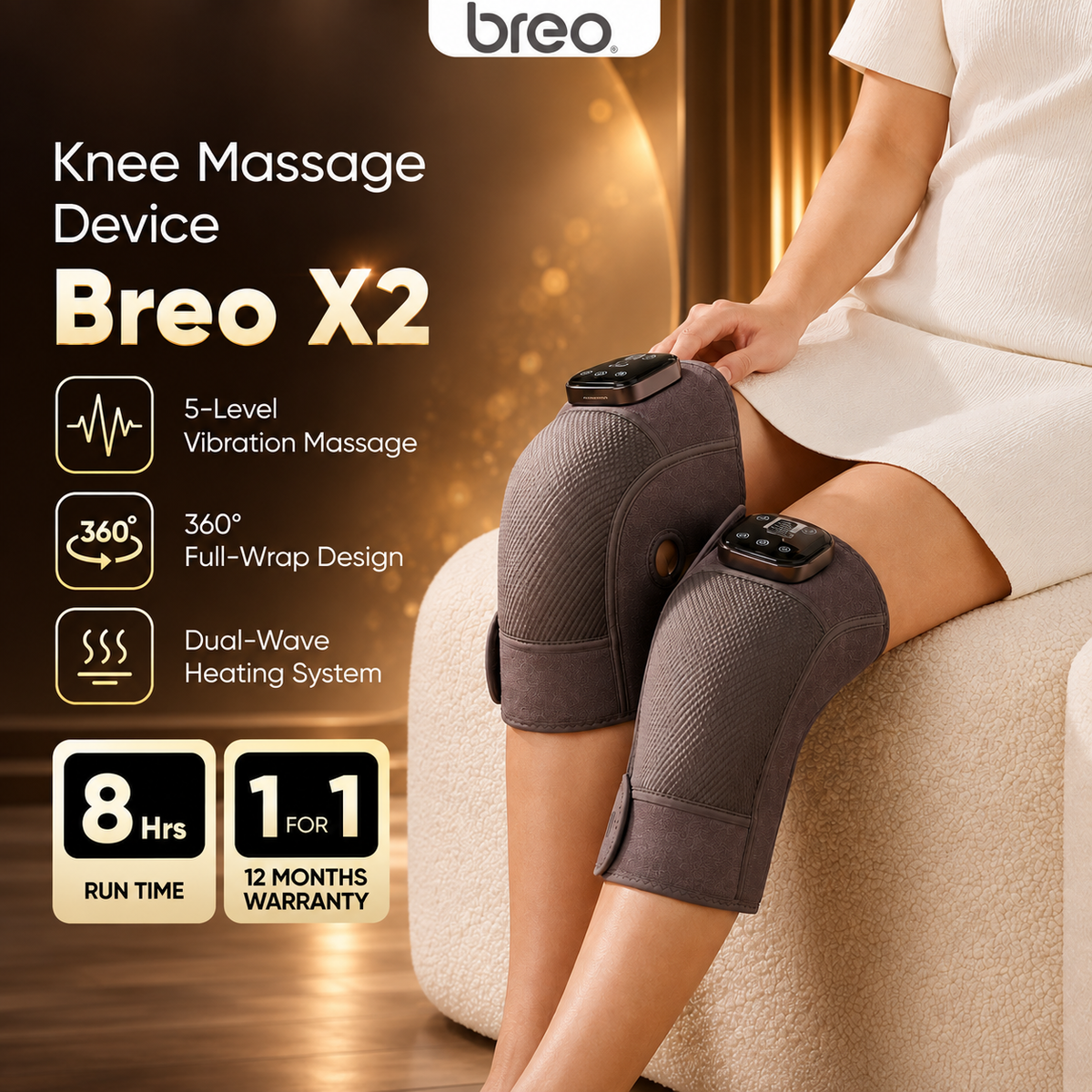 Breo X2 Knee Massager