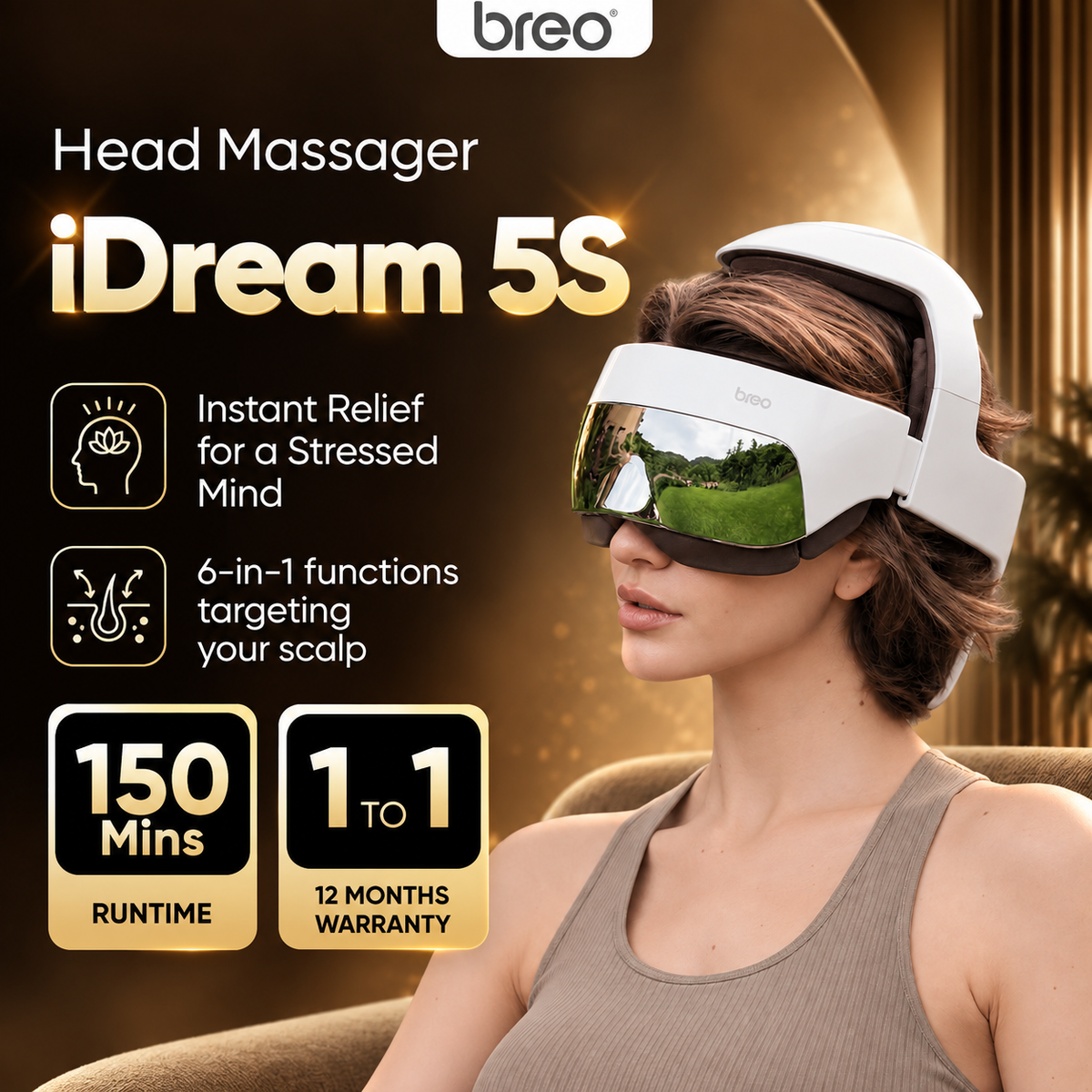 Breo iDream 5S Head Massager