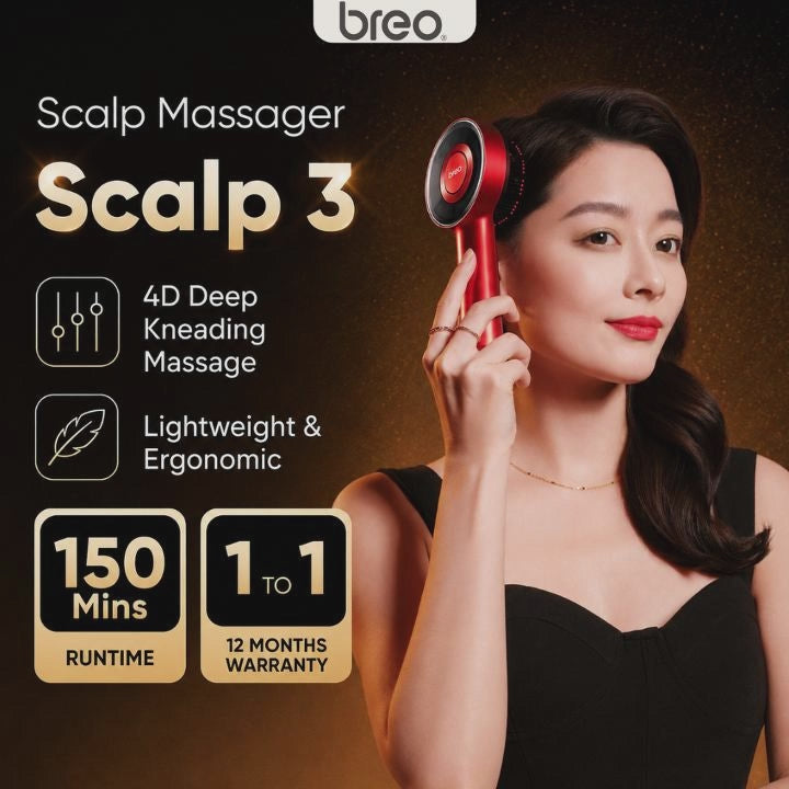 Breo Scalp 3 Electric Scalp Massager with 850nm Red Light